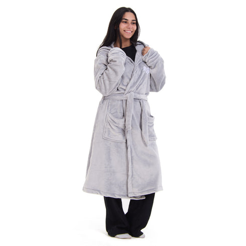 Snuggs Blanket Robe Light Grey
